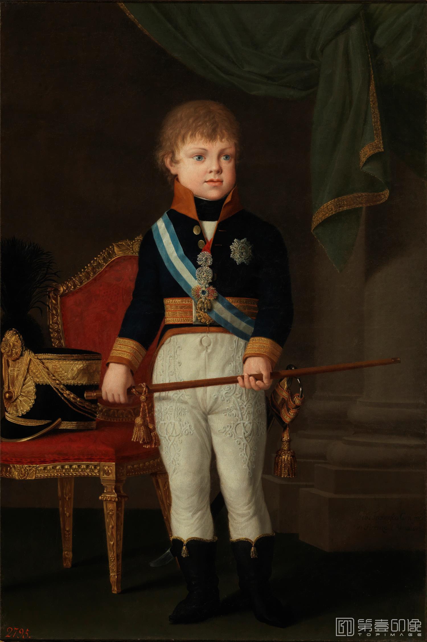 油画-西班牙普拉多美术馆油画藏画-Corsi, Giovanni Francesco-Carlo Ludovico de Borbón-Parma, heredero de Etruria-0627